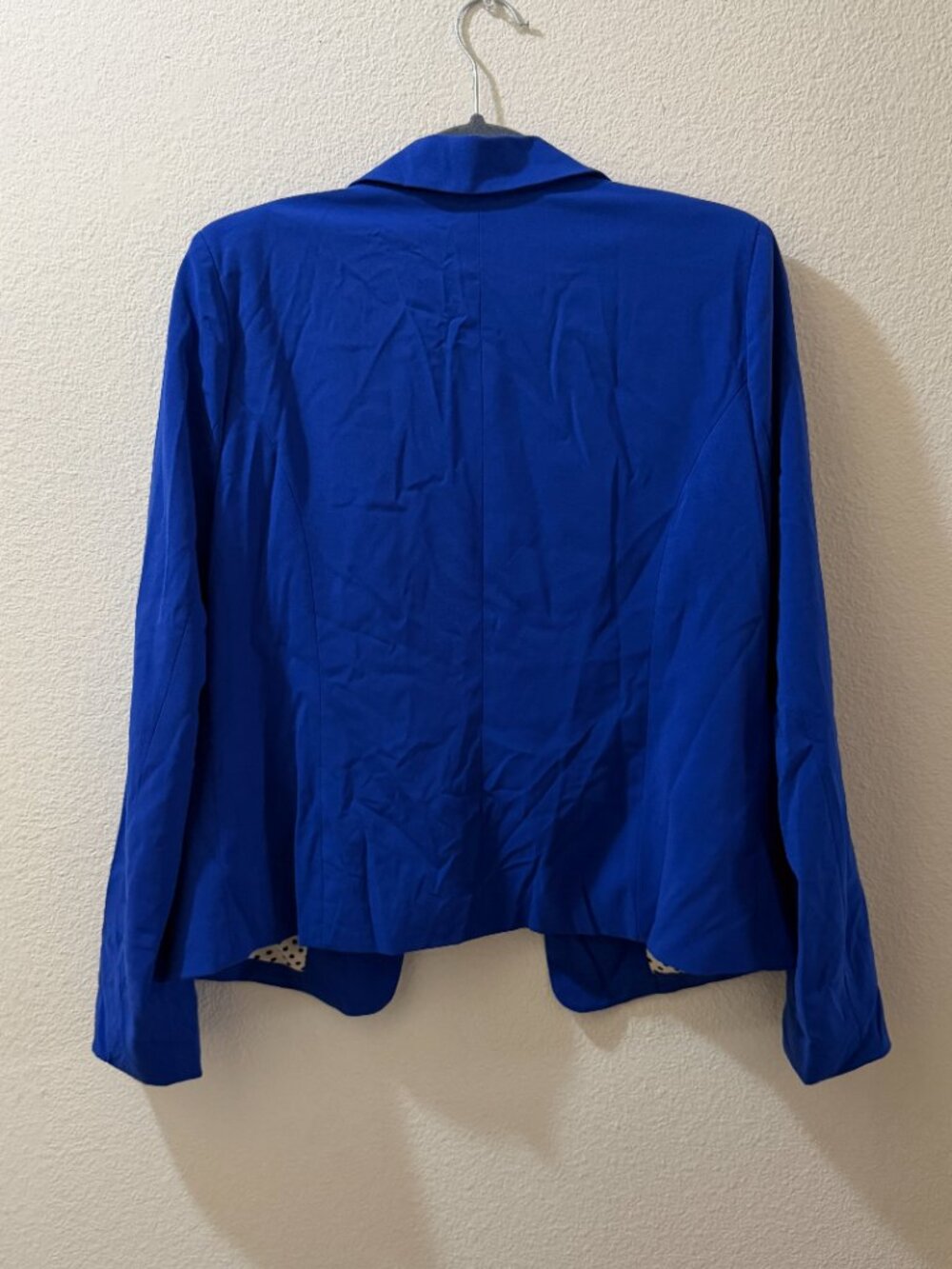 Royal Blue One-Button Blazer - Picture 4 of 4